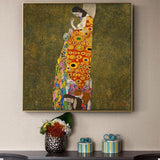 Classic Hand Painted Gustav Klimt Hope 2 Abstract Oil Painting on Canvas Modern Arts Room