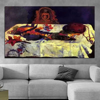 Paul Gauguin Hand Painted Oil Painting Still Life: Parrot Retro Classic Abstracts Aisle Decor