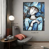 Hand Painted Oil Paintings Figures Abstract Wall Art Canvas Painting Nordics Decoration s