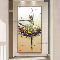 Abstract Art Hand Painted Ballet Painting Home Villa hotel Sitting Room Corridor decor