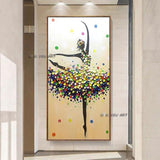 Abstract Art Hand Painted Ballet Painting Home Villa hotel Sitting Room Corridor decor