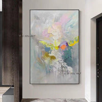 Design Hand Painted Abstract Hand Painted On Canvas Wall Art Bedroom
