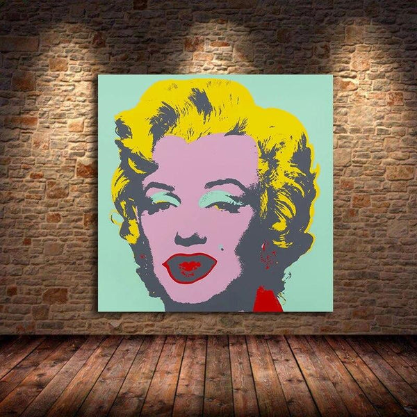 Andy Warhol Hand Painted Oil Painting Character Women Portrait Abstract Canvas Decors