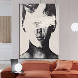 Oil Painting Hand Painted Abstract Fashion Figure Abstract Canvas Hallway Hotel Decoration