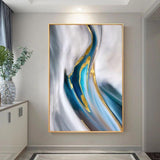 Seascape Abstract Oil Painting Modern Hand Painted Oil Painting On Canvas Wedding