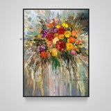 Hand Painted Canvas Abstract Modern Canvas Decorative Flower Rose Painting