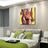 Hand Painted Modern Sexy Women Nude Oil Painting On Canvas Abstract Pop Art Wall Painting