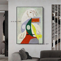 Hand Painted Picasso Famous Portrait of Marie Therese Walter Bedroom ArtWork