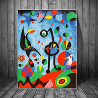 Hand Painted Canvas Paintings Of Joan Miro The Garden 1925 By Joan Miro Famous ArtWork Abstracts Wall Decoration