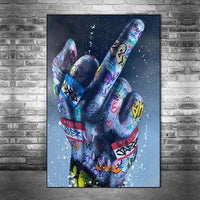 Hand Painted Street Art Oil Paintings Modern Classic Abstracts Room Decoration