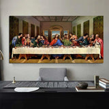 Hand Painted Art Oil Painting Leonardo da Vinci Classical Art Last Supper Canvas Christian for