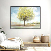 Hand Painted Modern Simple Landscape Tree Abstrac Hand Painted Oil Painting Painting Canvas