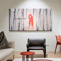 Art Oil Painting Hand Painted People Landscape Couple Abstracts Canvas Artwork Room Decoration