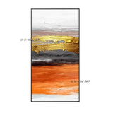 Hand Painted Abstract Wall Art Contemporary Colorful Style Minimalist Modern On Canvas Decorative For Living
