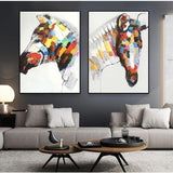 The Horse Hand Painted Nice Canvas Oil Paintings Abstract Decoration Fashion