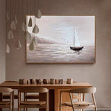 Hand-Painted Oil Painting Gallery Canvas Wall Decor Art Seascape Sails Abstracts Decorative Canvas Painting