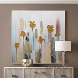 Abstract gold flower Painting Hand Painted Canvas Painting Modern Art Hotel Decorative Painting painting