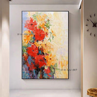 Canvas painting Hand Painted Modern Flower Pop Abstract Hallway Decorative