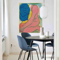 Hand Painted Modern Abstract Nude Girl Oil Paintingative