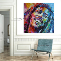 Hand Painted Oil Paintings Hand Painted Modern Knife Face Portrait Abstract On Canvas Art Decor