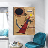 Hand Painted Oil Painting Vassily Kandinsky Rot in Spitzform Famous Painting Decor