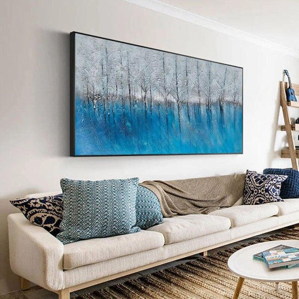 Winter Scenery Abstract Modern On Canvas Hand Painted d