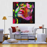 Hand Painted Modern Abstract Fine Art Francoise Nielly Style Artwork Canvas Painting Art