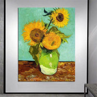 Hand Painted Van Gogh Oil Painting Works Sunflower Abstract Canvas Art Wall House Decor Murals