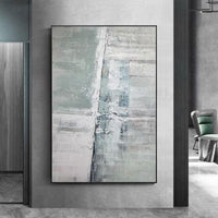 Hand Painted Modern Abstract Foyer Hanging Art Texture Mural Light Luxury Villa Decorative