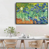 Hand Painted Van Gogh Famous Impressionist Hand Painted Oil Paintings Iris Abstract Room Decors