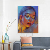 DIY Painting By Numbers Girl Figure Picture Canvas By Numbers Portrait Modern DIY Frame Handpainted Women Home Decoration