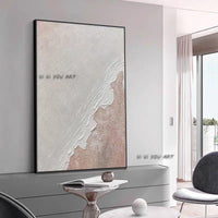 Hand Painted Abstract Wall Art Seascape Minimalist Modern On Canvas Decorative