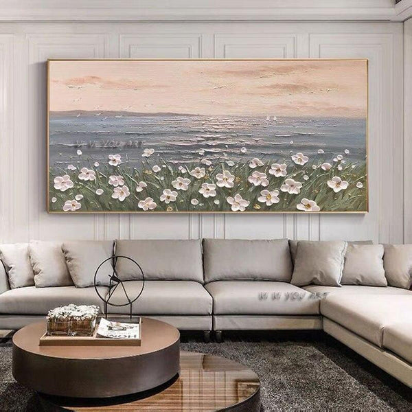 Wall Hand Painted High Quality Painting Flower Big Decorative canvas Painting