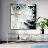 Hand Painted Oil Panitngs Modern Abstract Canvas Painting Thick Knife Flower Hand Painted Wall Art Decor