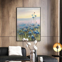 Hand Painted Landscape Painting Abstract Flowers Oil Painting Hand Painted Abstract Art Modern