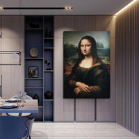 Hand Painted Classic Vintage Oil Paintings Da Vinci Famous Mona Lisa's Smile Wall Art for Home