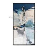 High Quality Landscape Abstract Oil Painting On Canvas Handpainted 50Cmx80Cm / No Frame