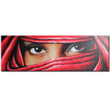 Indian Women Eyes Painting Hand Painted Oil Painting On Canvas Abstract Thick Texture Wall Ar