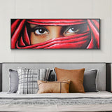 Indian Women Eyes Painting Hand Painted Oil Painting On Canvas Abstract Thick Texture Wall Ar