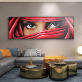 Indian Women Eyes Painting Hand Painted Oil Painting On Canvas Abstract Thick Texture Wall Ar