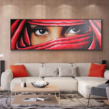 Indian Women Eyes Painting Hand Painted Oil Painting On Canvas Abstract Thick Texture Wall Ar