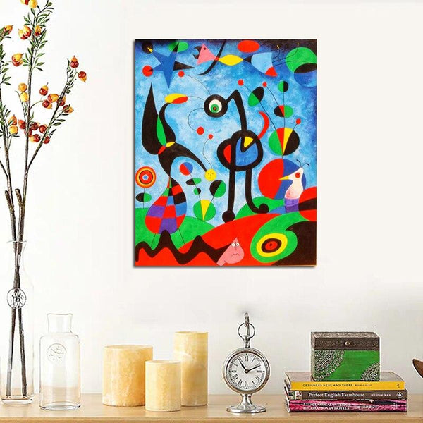 Joan Miró Artwork HQ Canvas Print Painting Marble FRAME AVAILABLE