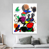 Joan Miró Litografia Wall Art HQ Canvas Print Painting FRAME AVAILABLE