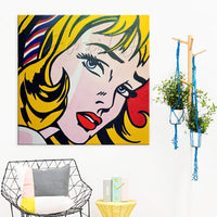 Roy Lichtenstein Pop Art Cartoon Oil Painting On Canvas