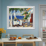 Mediterranean Island Coffee Table oil painting (hand painted)