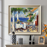 Mediterranean Island Coffee Table oil painting (hand painted)