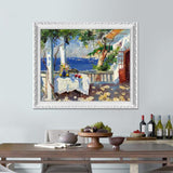 Mediterranean Island Coffee Table oil painting (hand painted)