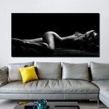 Modern Body Art Sexy Body Nude Women HQ Canvas Print Wall Art