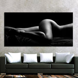 Modern Body Art Sexy Body Nude Women HQ Canvas Print Wall Art