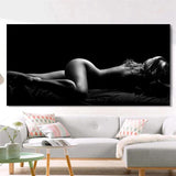 Modern Body Art Sexy Body Nude Women HQ Canvas Print Wall Art